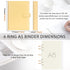 Classycoo A5 Leather Notebook Binder, 6 Ring Binder Planner Notebook Cover for A5 Filler Paper, Loose Leaf Personal Planner Binder Cover with Magn...