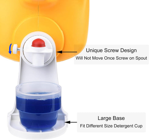 Laundry Detergent Cup Holder, Laundry Fabric Softener Drip Catcher, Firmly Hold on Laundry Bottle Spouts, Keep Washer Dryer and Laundry Floor Clea...