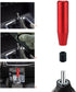 Lunsom 5" Aluminum Gear Lever Shifter Knob Long Alloy Shift Stick Handle Car Automatic Shifting Head Fit Most Manual Transmission Vehicles (Red)...