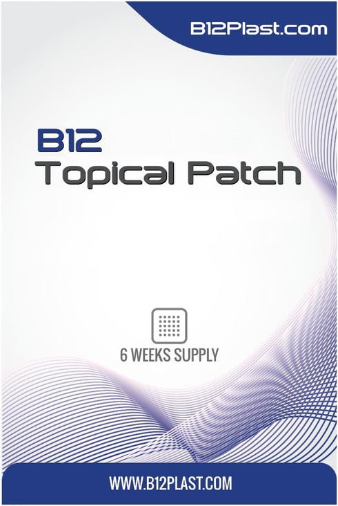 B12 Multi Topical Patches - Latex, Lactose, Gluten, and Sugar-Free - 6 Weeks Supply...