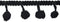 Expo International 3/4-Inch Pom Fringe Trim Embellishment, 20-Yard, Black...