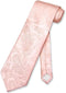 Vesuvio Napoli NeckTie PEACH Color Paisley Design Men's Neck Tie...