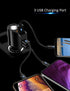 LIHAN Cigarette Lighter Socket Adapter, Car Charger fit for 12V/24V Outlet Plug Splitter with Multi USB Ports, Voltmeter Compatible for iPhone, Ga...
