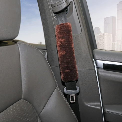 Car Seat Belt Shoulder Pads,Universal CarSeatbelt Protector,Bag Backpack Laptop Strap Cover Adjuster Protector,Car Soft Plush Seat Belt Shoulder P...