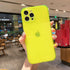 Compatible with iPhone 11 Case, Neon Clear Case with Camera Lens Cover Shell for Women Girls Slim Soft Silicone Protective Transparent Girly Case ...