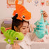 Cute Chameleon Stuffed Animal,Chameleon Plush Doll Green Chameleon Toy Soft Stuffed Chameleon Toy Animal Body Pillow, 11.8 Inches...