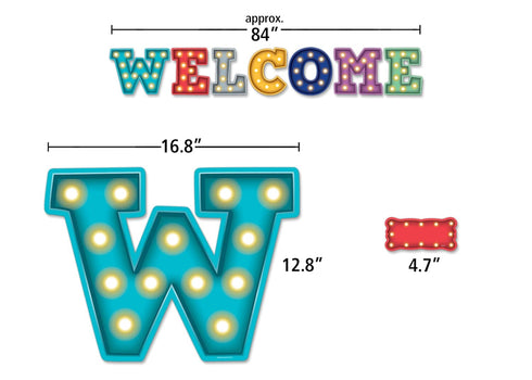 Teacher Created Resources Marquee Welcome Bulletin Board Display...