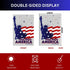 Statue of Liberty Garden Flags, God Bless America Sign 12 x 18 in - Truely Double Sided - also functional for Memorial Day - Garden Decor Outside ...
