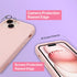 Coolwee Full Body Protective Hybrid 3 in 1 Rugged for iPhone 15 Coral Pink Case - 6.1 inch, Heavy Duty Shockproof for Women with Camera & Screen P...
