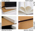 CooLeathor A5 Blank Notebook - 5.8 x 8.25 Inches Hard Kraft Cover Sketch Book with Elastic Closure, 80 Sheets / 160 Pages, Thick 100gsm Paper, Gre...