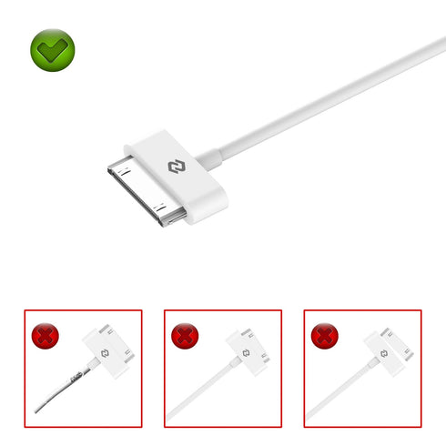 JETech USB Sync and Charging Cable Compatible iPhone 4/4s, iPhone 3G/3GS, iPad 1/2/3, iPod, 3.3 Feet (White)...