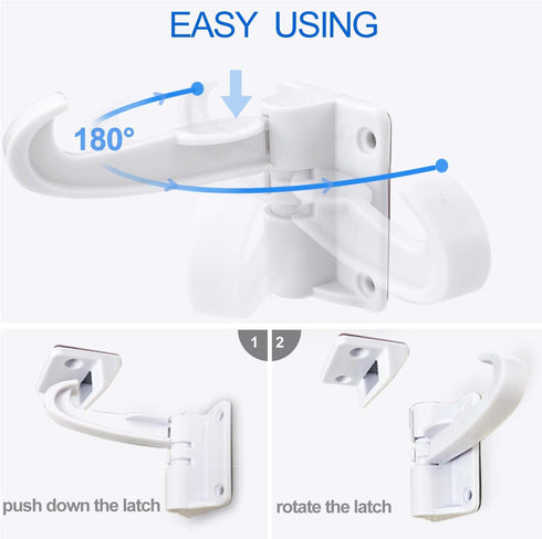 Invisible Design 5 Pack Kitchen Cabinet Locks - Child Safety Baby Cabinet Locks - No Drilling Screws for Latches and Drawers, 3M Adhesives (LJ-ZXS...