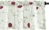 VOGOL White Valances for Small Windows Flowers Embroidered Window Valances for Kitchen Living Room, Rod Pocket, 52 x 18 Inches, Red Flowers, One P...