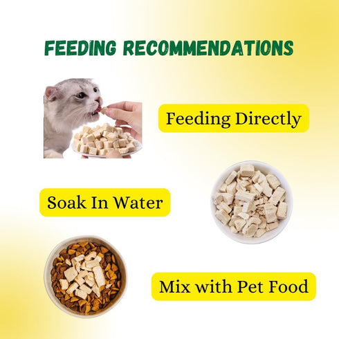 Freeze-Dried Raw Chicken Breast for Cats & Dogs(5 OZ), Delicious and Healthy Freeze-Dried Chicken Breast- Made in The USA - Perfect for Dog and Ca...