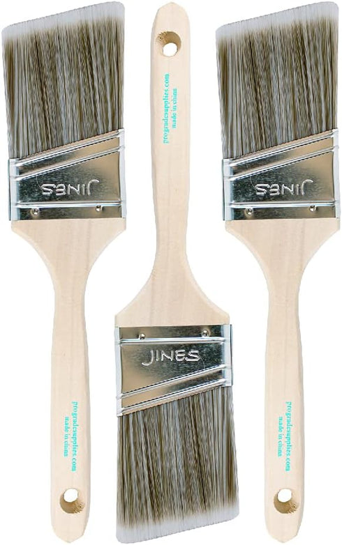Vermeer Paint Brushes - 3-Pack - 2.5" Angle Sash Brushes for All Latex and Oil Paints & Stains - Home Improvement - Interior & Exterior Use...