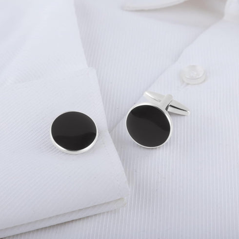 Cufflinks for Men Classic Wedding Business Shirt Cuff Links Silver Gold Black Set Gifts with Box...