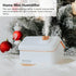 Desktop Humidifier, Snow House Humidifier 2 Speed Adjustment Portable Silent USB Plug In Gift with Night Light for Living Room (White)...