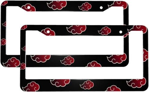 Aluminum License Plate Frame with Screw Caps,2Pcs 2 Holes12.3 X 6.3 inch,Anime Licenses Plates Frames,Car Licenses Plate Covers Holders for US Veh...