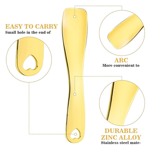 3 PCS Metal Cosmetic Spoon Skincare Spatula Stick Applicator Beauty Spa Mini Spoon Skin Care Facial Cream Mask Scoop Makeup Tools for Facial DIY M...