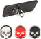 3 Packs Skull Shape Phone Ring Holder in 3 Colors, DaKuan 180° Adjustable Metal Stand Finger Grip Kickstand (Black, White, Red)...