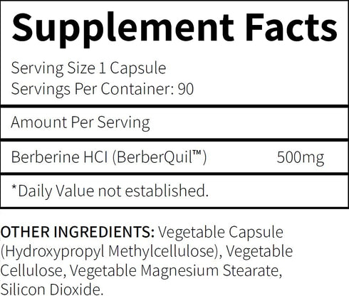 Research Labs 2 Fer 1 Ad - 1500mg Clinical Grade Berberine High Absorption Formula & BerberQuil™ Support. 180 Total Capsules...