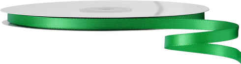 LIUYAXI Green Double Faced Satin Ribbon, 1/4" X Continuous 50 Yards, Thin Ribbons Perfect for Gift Wrapping Wedding Invitation Card Hair Bows Tag ...