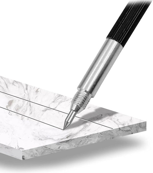 Black Alloy Scribe Pen Carbide Pen Metal Glass Tile Cutting Marker Pencil Metalworking Woodworking Hand Tools professional engraving pen for metal...