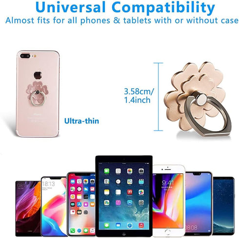 Phone Ring Stand Holder, 360 Degree Rotation Lovely Flower Phone Ring Holder Finger Grip Compatible with Various Mobile Phones,Tablet and Phone Ca...