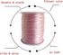 1.5mm Nylon Satin Cord Thread Beading String for Macrame Bracelets Chinese Knotting,Necklaces,Jewelry Making 109 Yards (Pink)...