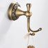 Antique Bronze Brass Bath Towel Hooks, Wall Mounted Bathroom Hardware Accessories,Pattern Carving Design...