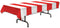 Beistle Red & White Stripes Tablecover Party Accessory 4.5-Feet by 9-Feet (3-Pack)...