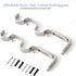 Heavy Duty Curtain Rod Brackets - Adjustable Double Rod Holders, 1 Inch (2 PCS, Silver)...