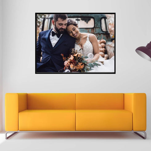 Canvas Floating Frame, Picture Wall Art Painting Frame for Finished Canvas Painting 1-1/4 Deep Picture Art Wall Decor. (Black, 8x10)...