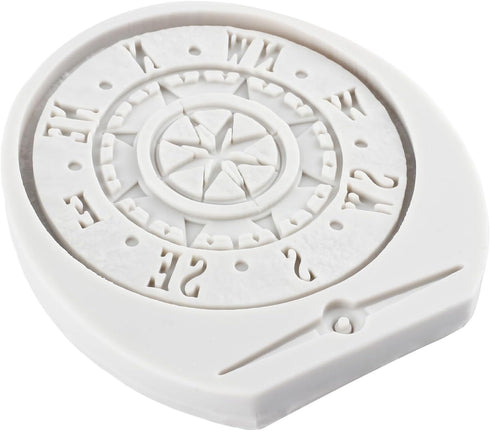 Steampunk Compass Fondant Silicone Mold For Cake Decorating Cupcake Topper Candy Chocolate Gum Paste Polymer Clay...