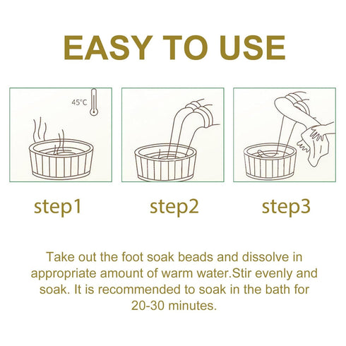 Bee Venom Foot Soak (2 Pack), Bee Venom Lymphatic Drainage Foot Soak, De Tox Foot Soak Beads...