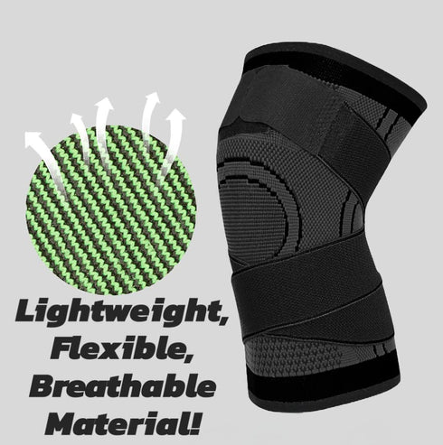 Breathable Compression Knee Brace With Adjustable Strap For Pain Relief Knee Sleeve for Men and Women (Medium, Red)...