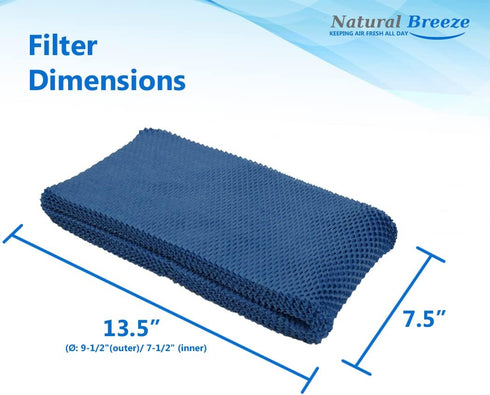 Natural-Breeze Washable & Reusable Humidifier Filter – Compatible with Honeywell HC-14, E Filter, BestAir H75, Holmes HWF75, HF222, HWF75PDQ-U – R...