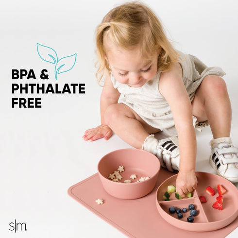 Simple Modern Silicone Bowl for Baby, Toddler | Feeding Supplies Baby Food Bowls Dinnerware Dishes for Kids | Microwave Safe | Bennett Collection ...