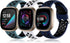 Getino Compatible with Fitbit Sense 2/ Sense Bands/Versa 4/ Versa 3 Bands Women Men, Waterproof Silicone Unique Accessories, Sport Band for Fitbit...