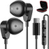 USB C Headphones for iPhone 15 Pro Max Plus,Samsung S24 Ultra S23 FE S22 Flip Fold A54,USB Type C Earphones HiFi Stereo USB C Wired Earbuds with M...