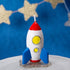 Spaceman Birthday Candle Outer Space Theme Rocket Candle for Birthday Party Childrens Day Baby Shower (Rocket)...