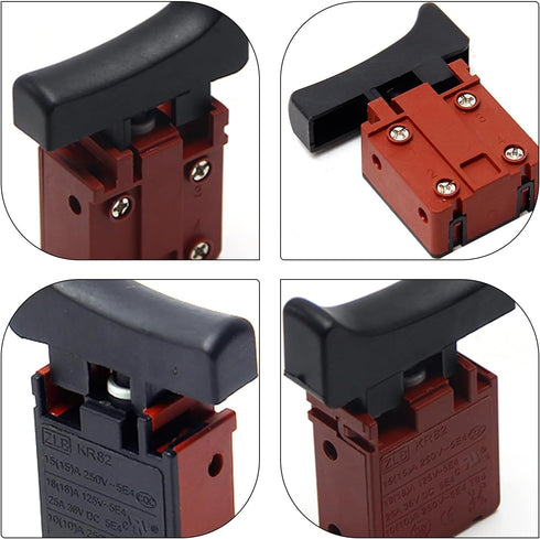 Fielect Trigger Switch for Leiya 26/35 Electric Drill Hammer Tool Power Speed Control Push Button Switch...