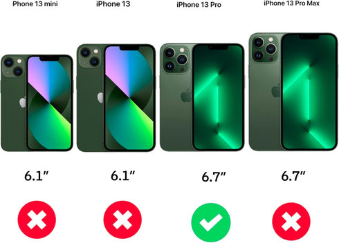 I.C.U. Mirror Cell Case by ICU Designs, iPhone 13 Pro Case (6.1) for Women, & Men, Vanity Mirror for Makeup and Outdoor, Slim Protective TPE Shock...