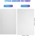 12 Sheets Self Adhesive Felt Sheets, 7.9x11.8inch Sticky Back Felt Sheets for Crafts Felt Drawer Liner for Jewelry Box Drawer DIY Crafts (White)...