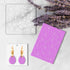 BENECREAT 2Pcs Acrylic Textured Mat, Cherry Blossom and Gingko Patterns Acrylic Clay Texture Sheets Embossing Polymer Clay Tools for Clay Earrings...