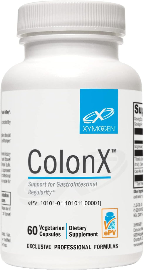 XYMOGEN ColonX - Supports GI Motility, Stool Bulk, Digestion, Assimilation, and Elimination - Triphala Supplement with Magnesium Citrate, Cape Alo...