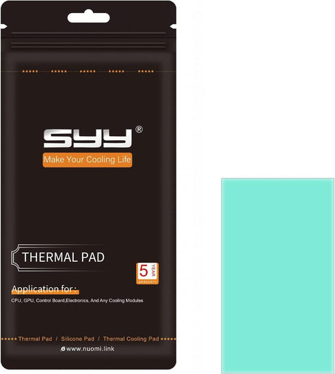 SYY Thermal Pad, Silicone Thermal Pads 80x40x1.5mm, High Temperature Resistance and Non Conductive for Laptop Heatsink/GPU/CPU/LED Cooler (1.5mm)...