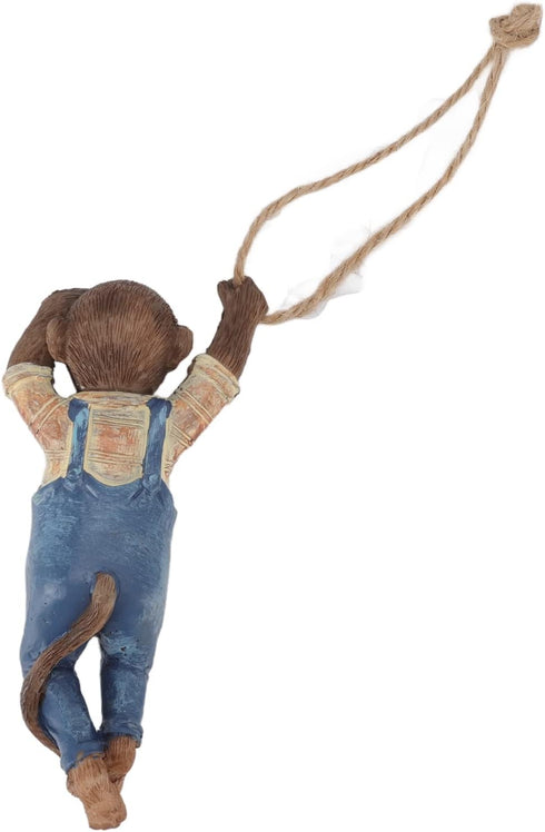 TOPINCN Swinging Monkey Outdoor Statue Ceremony Supplies Unity Candles Ornament, Tree Hanging Sculpture Animal Figurines for Garden Lawn Patio Yar...