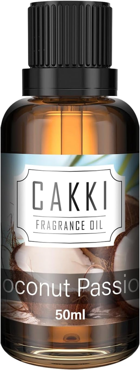 Essential Oils for Diffusers for Home, Scent-Coconut Passion, Single Large Size 50ml, Cakki Fragrance Oils, for Candle Making, for Soap Making, Di...