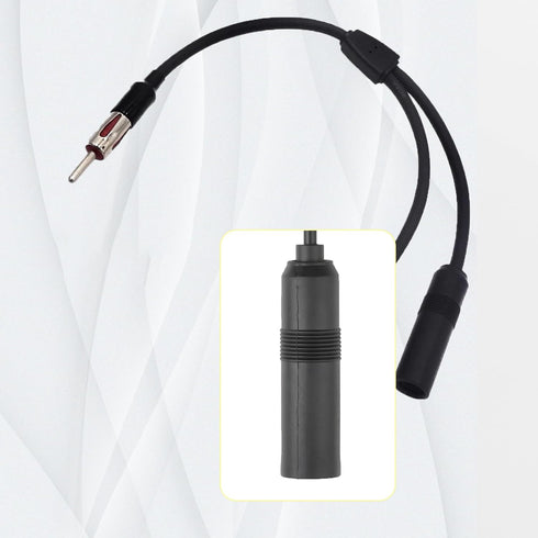 1 PC Car Antenna Cable, Radio 1 Male to 2 Female Y Adapter, FM AM Stereo Antenna Extension Cable Converter, Universal for Most Car Audio Head Unit...